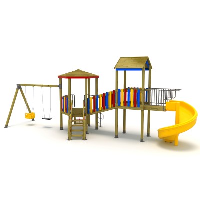 05 A Standard Wooden Playground